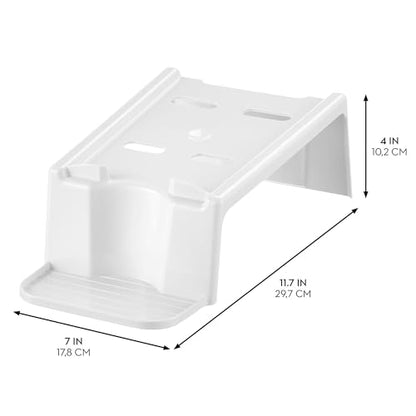 iDesign Laundry Detergent Holder Stand, White | Liquid Detergent Organizer, For Laundry Room - color: White, style: Pack of 1