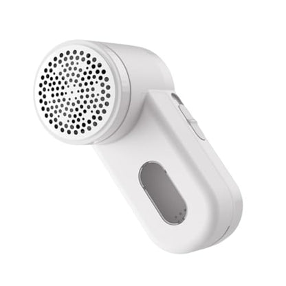 USB Rechargeable Fabric Shaver Sweater Pilling Remover Lint Trimmer Portable Electric Lint Eraser for Clothes Coats Pet Fur and Upholstery with Abs Material Battery Operated White