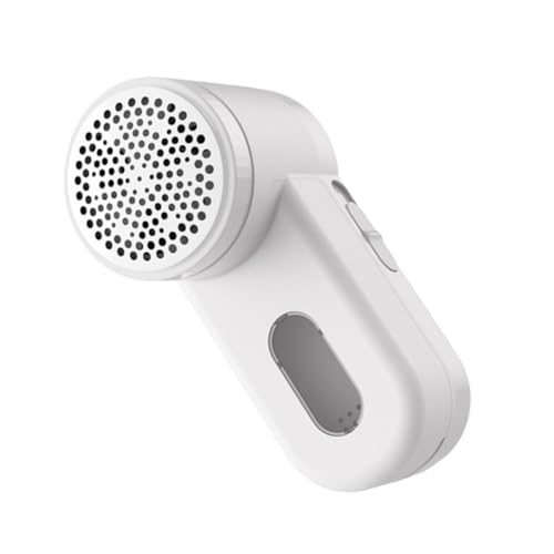 USB Rechargeable Fabric Shaver Sweater Pilling Remover Lint Trimmer Portable Electric Lint Eraser for Clothes Coats Pet Fur and Upholstery with Abs Material Battery Operated White