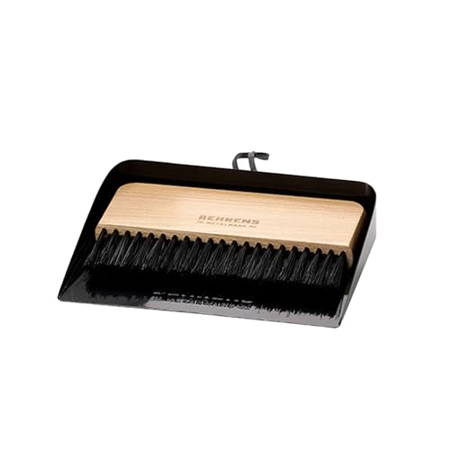 Behrens Black Galvanized Dustpan & Brush Set - color: Black