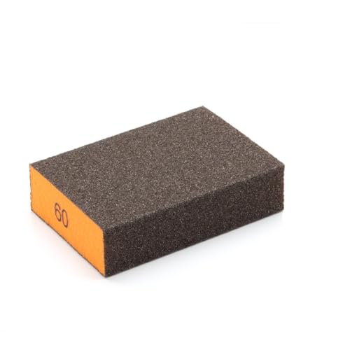 60 Grit Superfine Sanding Sponge, Washable and Reusable Great for Pot Brush Pan Brush Sponge Brush Glasses Sanding Wood Sanding Metal Sanding - size: 60 Grit