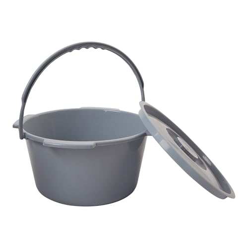 McKesson Commode Replacement Bucket with Handle and Lid, 7.5 qt, 1 Count - size: 1 Count (Pack of 1)