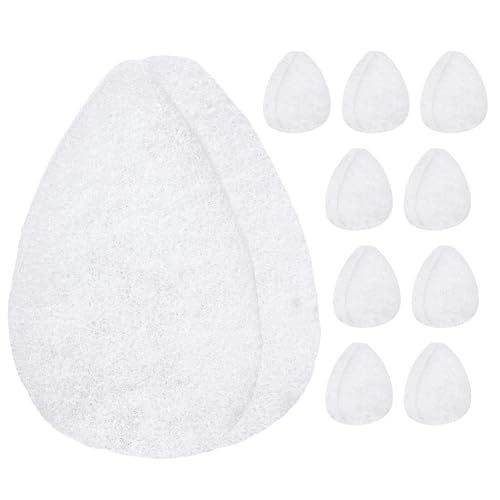 IMPRESA Facial Exfoliating Pads - Deep Cleansing Facial Sponges - Daily Exfoliation Face Scrubbers - Extra Thick Face Sponge - White, Pack of 10 - color: White, size: Thick