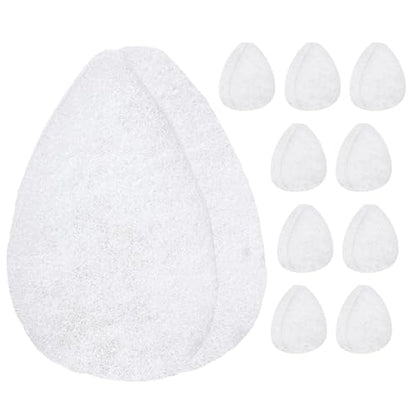 IMPRESA Facial Exfoliating Pads - Deep Cleansing Facial Sponges - Daily Exfoliation Face Scrubbers - Extra Thick Face Sponge - White, Pack of 10 - color: White, size: Thick