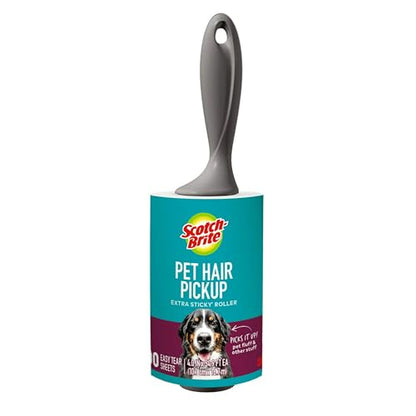 Scotch-Brite Pet Extra Sticky Hair Lint Roller 6 Rollers 600 Sheets