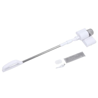 Electric Glass Vacuum Cleaner, Electric Window Vacuum Cordless Handheld Window Cleaner with 180 Degree Adjustable & Telescopic Pole USB Rechargeable Glass Tool Set