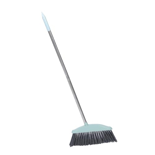 Beaupretty Heavy Duty Broom Outdoor Indoor Brooms Floor Cleaning Stainless Steel Long Handle Angle Broom for Sweeping Patio Garage Outside Deck Porch Yard Home Warehouse