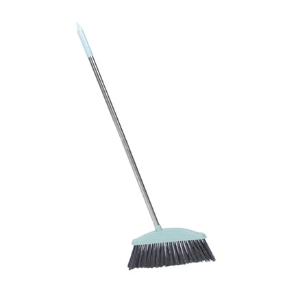 Beaupretty Heavy Duty Broom Outdoor Indoor Brooms Floor Cleaning Stainless Steel Long Handle Angle Broom for Sweeping Patio Garage Outside Deck Porch Yard Home Warehouse