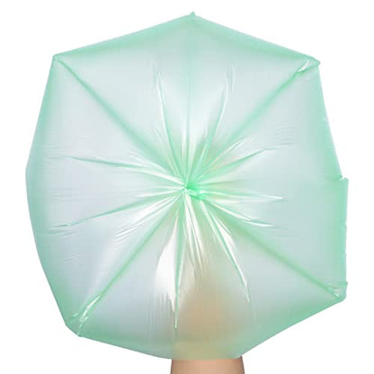 2.6 Gallon Trash Bag 150 Count, Unscented Strong Handle Tie Garbage Bags Fit 10 Litter Trash Can, Three Colors for Kitchen, Bathroom, Bedroom, Office (Green, White, Black)