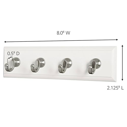 Command Key Rail, Quartz, 1-Rail, 6-Strips, Organize Damage-Free Small