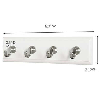 Command Key Rail, Quartz, 1-Rail, 6-Strips, Organize Damage-Free Small
