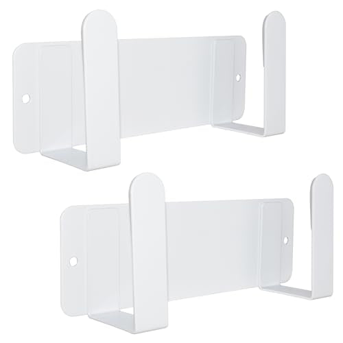 Pot Lid Rack, Wall Mounted 304 Stainless Steel Pan Lid Organizer Holder, Self Adhesive, Kitchen Cooking Utensil Tool (White, Set of 2) - color: White(set of 2)