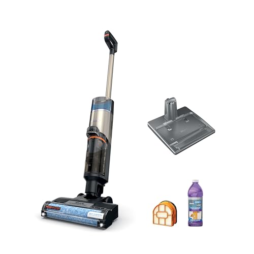 Shark HydroVac MessMaster Wet Dry Vacuum Cleaner, Cordless, 3-in-1 Vacuum Mop All in One & Self-Cleaning System, Lightweight, Powerful Suction, for Hard Floors & Area Rugs, Stone, WD261,Rose Gold - style: Cordless w/ Essential