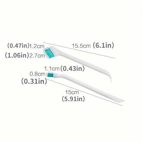 2PCS Multi-Purpose Kitchen Gap Cleaning Brushes, Creative Crevice Brush for Bottle Caps & Cup Lids, Small Spiral Detail Scrubber for Tight Spaces, Grooves and Threads, Manual Deep Cleaner