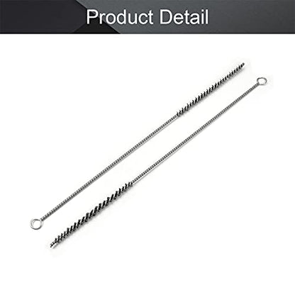 Utoolmart Steel Wire Cleaning Brush, Spiral Power Tube Brush, 0.2-inch Diameter 12-inch Length, 2pcs - color: 2pcs, size: 0.6cm