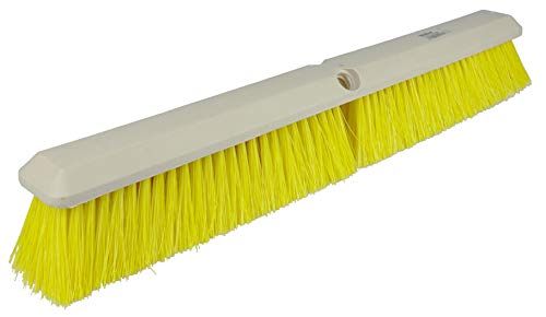 Weiler 42165 Perma-Sweep 18" Block Size, Yellow Polystyrene Fill, Medium Sweeping Floor Brush - size: 18 Inch, style: Medium Sweeping