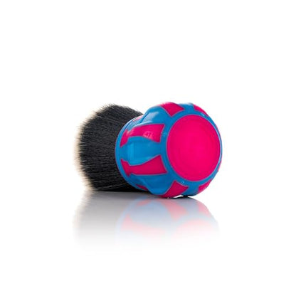 Detail Factory - Curveball XL Synthetic Brush - Ultra Soft Bristles, Comes with Storage Rack, Covers Large Area Inside or Outside Vehicles - Octane Underglow - color: Pink/Blue