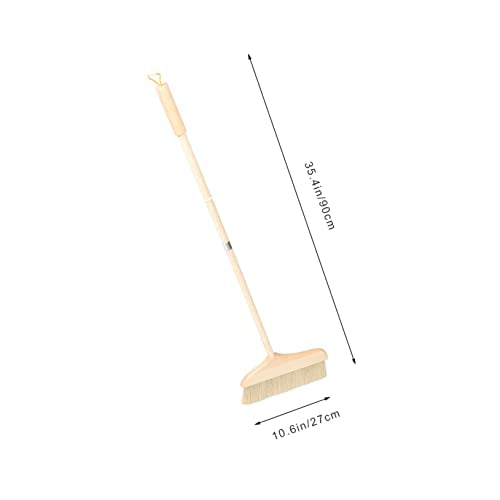 Indoor Soft Bristle Broom Long Handle Carpet Rake for Fluffing Dusting Pet Hair Removal
