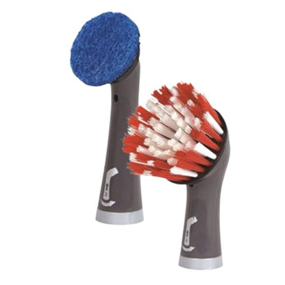 Rubbermaid Reveal Power Scrubber Attachable Scouring & XL Brush Head, for Cordless Electric Battery Powered Scrub Brush, Ideal for Kitchen/Stovetop/Dish/Silverware/Utensils/Appliances - style: Dual Head Combo