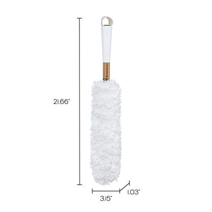 Full Circle Dust Whisperer Washable Microfiber Duster, Green - color: Green