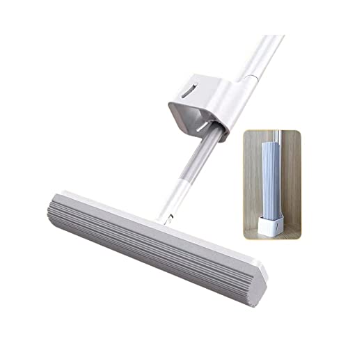GeRRiT Mop, Home PVA Sponge Mop,Easy Squeeze mop,Floor mop, mops for Floor Cleaning,Hardwood Floor mop, Mighty Thirsty mop, Super Absorbent, White, QA-1198