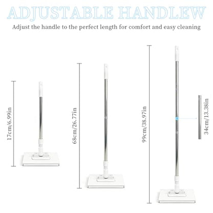 Snap Grip Mini Mop,2026 Upgraded Zero Touch Snap Grip Mini Mop,Cloth Changing MiniMop,Automatic Hands Free Push Pull Handle,Includes 1 MiniMop & 5 Reusable Cloths