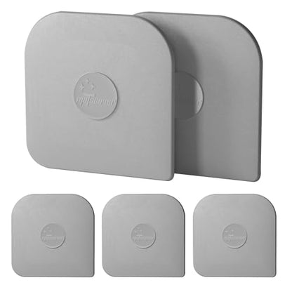Pan Scraper, 5 Pcs Pot Scraper Plastic, Pot Scraper Non Scratch for Cast Iron, Pot and Pan Cleaning, Sturdy Scraper Kitchen Tool, Grey - color: Gray, size: 5 Pcs