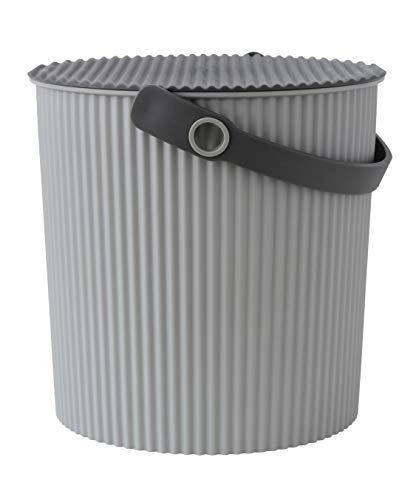 Yawata Kasei 233145 Omniutti Bucket with Lid Luxe Gray L 3.2 gal (10 L) sceltevie omnioutil Natural Luxe - color: Luxe Grey, style: Size L: 3.8 gal (10