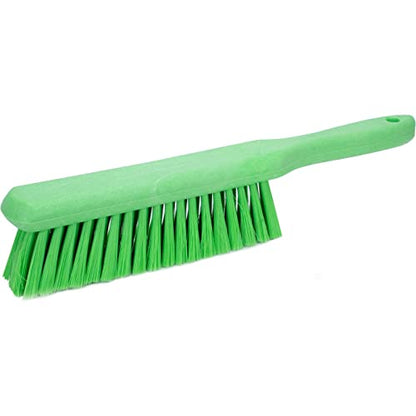 SPARTA 8 Inch Soft Counter Brush with Polyester Bristles and 5 Inch Handle, Color Coded Handheld Broom for Tables Countertops and Foodservice Surfaces, 13 Inch Overall Length, Lime, Pack of 6 - color: Lime