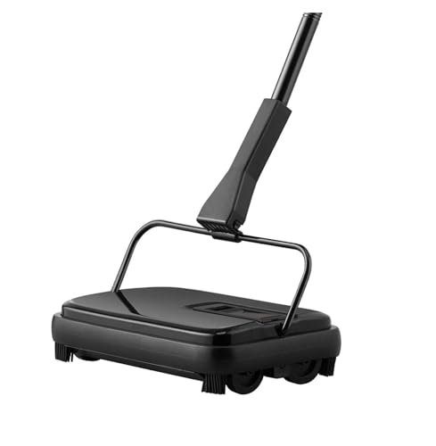 Carpet Sweeper - 7.87" Manual Floor Sweeper for Hardwood, Laminate, Rugs - Non-Electric Dustpan with Comb - Home Office Cleaning