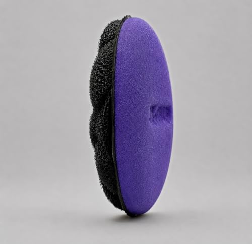 Jetz-Scrubz Scratch-Free Kitchen Scrubber Sponge – Dual Sided Non-Scratch Dish Cleaning Sponge for Cookware, Dishes & Kitchen Surfaces – Odor Resistant, Reusable – Round Scrub Sponges (3 Pack, Purple) - color: Purple