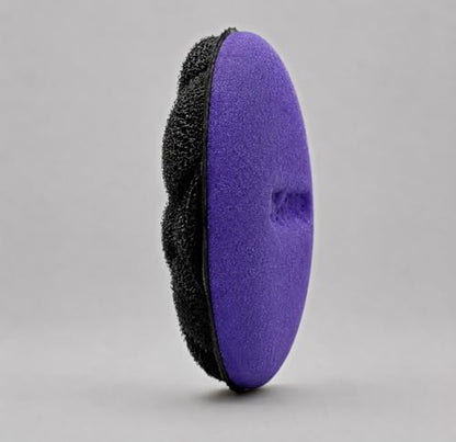 Jetz-Scrubz Scratch-Free Kitchen Scrubber Sponge – Dual Sided Non-Scratch Dish Cleaning Sponge for Cookware, Dishes & Kitchen Surfaces – Odor Resistant, Reusable – Round Scrub Sponges (3 Pack, Purple) - color: Purple