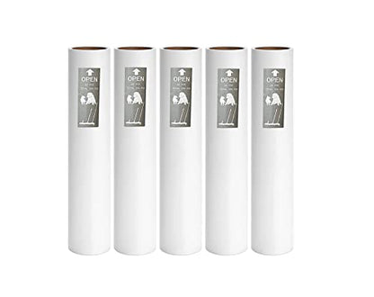 5 Pack 9.45 Inch Wide Large Lint Roller Refills (1.51In Inner Diamerter), Supersize Extra Sticky Roller Refills for Pet Hair Removing(300 Sheets)