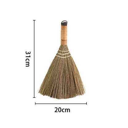 Handmade Straw Brooms for Sweeping, Natural Soft Straw Broom for Cleaning Indoor-Outdoor, Office, Sofa, Floor Car, Decor Idea -12 X 8 Inches (2 PCS)