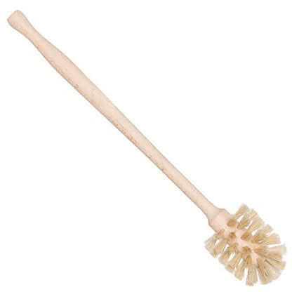 Redecker Bottle Brush, Light Horsehair Bristles, 14 Inch Long, Beechwood Handle for Milk Bottles and Glassware, Made in Germany - size: 13-3/4-Inches