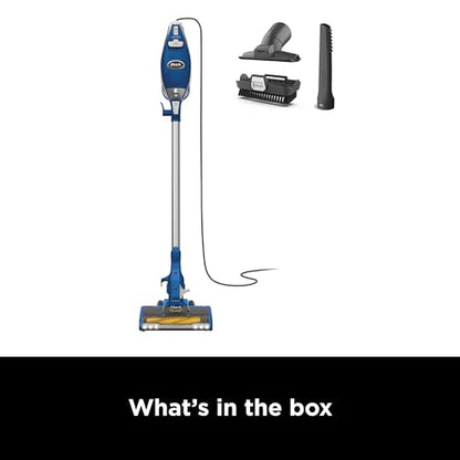 Shark HV343AMZ Rocket Corded Stick Vacuum with Self-Cleaning Brushroll, Lightweight & Maneuverable, Perfect for Pet Hair Pickup, Converts to a Hand Vacuum, Crevice Upholstery Tools, Blue/Silver - style: Rocket w/ Self-Cleaning Brushroll