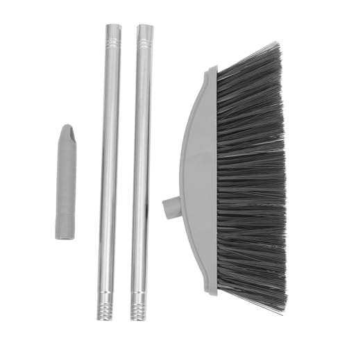GARVALON Long Handle Dust Broom Hair Removal Sweeper for Carpet Kitchen Floor Cleaning Broom Soft Bristles