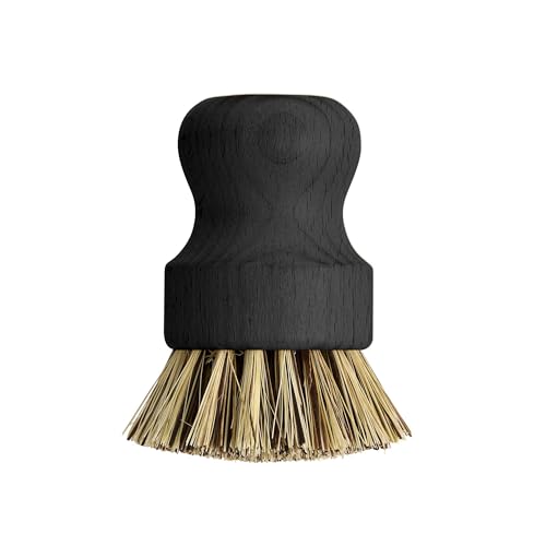 Helen’s Asian Kitchen Wok and Cast Iron Scrub Brush, Natural Stiff-Union Bristles