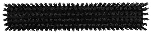 Vikan 31759 16" Heavy-Duty Push Broom, Soft/Stiff, Black - color: Black