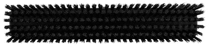 Vikan 31759 16" Heavy-Duty Push Broom, Soft/Stiff, Black - color: Black
