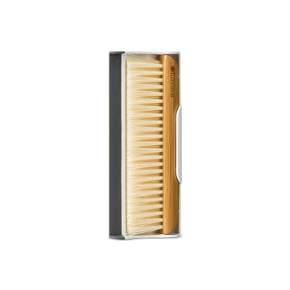 Full Circle Counter Clearer Sweep & Squeegee Tool, Countertop Sweep and Squeegee, Mini Portable Brush, Compact Storage, Sustainable Bamboo Handle
