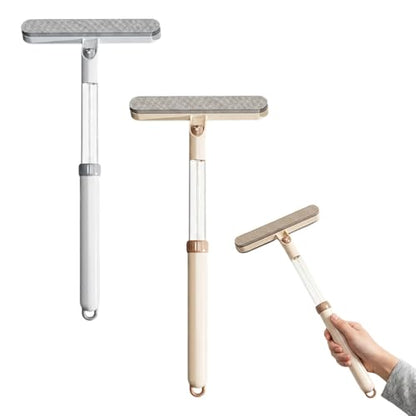 Window Screen Cleaning Brush, 2027 New 2 in 1 Window Cleaning Brush with Adjustable Handle, Mesh Screen Cleaner with Cleaning Solution for Glass, Window Scrubber for Home and Kitchen (Grey+Yellow) - color: Grey+yellow