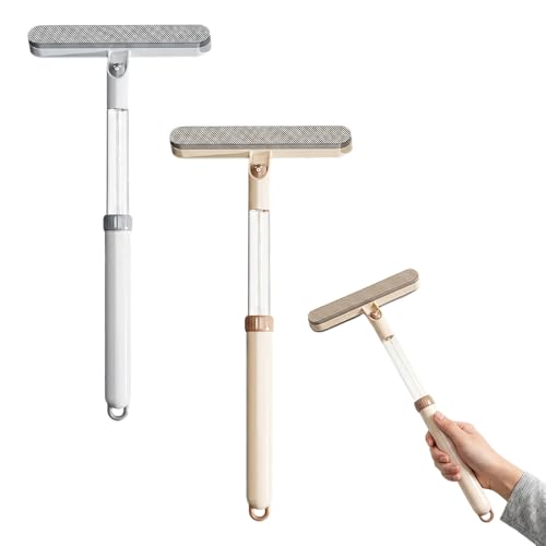 Window Screen Cleaning Brush, 2027 New 2 in 1 Window Cleaning Brush with Adjustable Handle, Mesh Screen Cleaner with Cleaning Solution for Glass, Window Scrubber for Home and Kitchen (Grey+Yellow) - color: Grey+yellow
