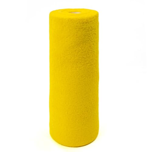 Eforcase Cleaning Towels Disposable Dish Cloths Microfiber Reusable Handy Cleaning Wipes Multi-Purpose Towel Roll Reusable Cleaning Cloths House Kitchen Cleaning Cloth Wiping Dishcloths,20 Count - color: Yellow
