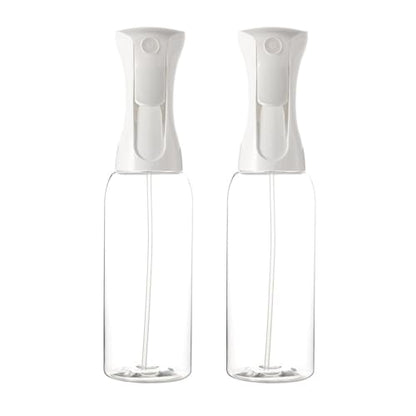 Mistifi Spray Plastic Bottle for Hair, Ultra Fine Mist, Water Mister for Hairstyling, Cleaning, Plants, Pets 17oz/500ml, Clear bottle (set of 2) - size: 17 oz*2