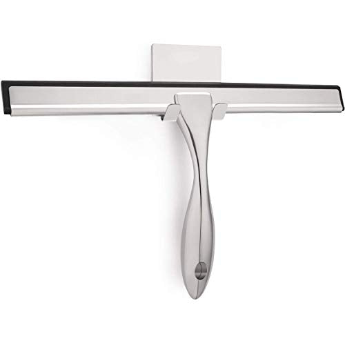 Stainless Steel Shower Squeegee for Shower Doors, Bathroom, Window, Mirror and Car Glass - 14 Inches