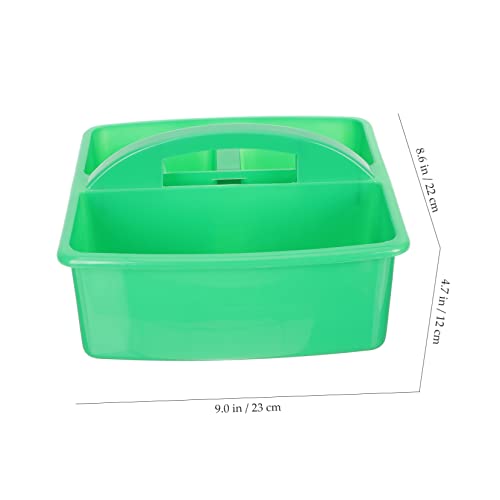 SOLUSTRE Desktop Storage Basket Cleaning Supplies Organizer Tool Large Cleaning Pantry Baskets Kitchen Organizers and Storage Bathroom Organiser Storage Baskets Storage Bins Green Plastic