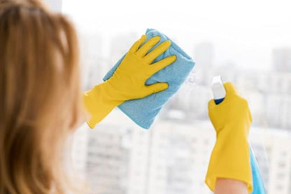 SteadMax 1 Pair Cleaning Gloves, Reusable Natural Rubber Dish Gloves, Latex Non-Slip Gloves for Kitchen, Household - size: X-Large