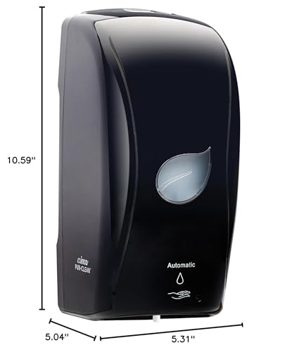 Winco Pur-Clean Automatic Liquid Soap Dispenser, 35 Ounces, Black - color: Black, style: Auto Liquid