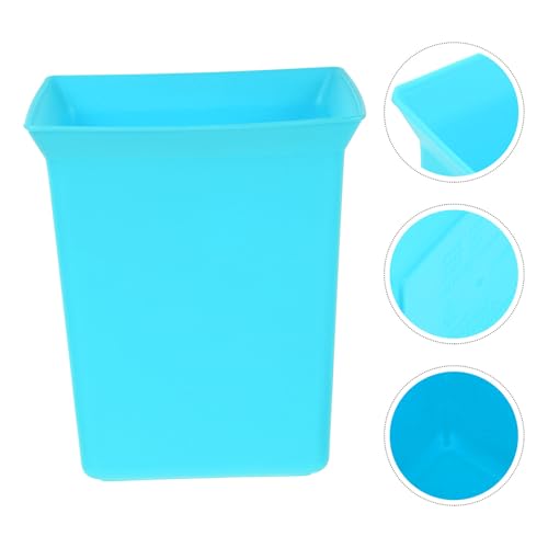 Outanaya Portable Cleaning Basket with Handle Plastic Storage Organizer Bin Sky Blue Compact Utility Caddy for Hotel Room Household Supplies